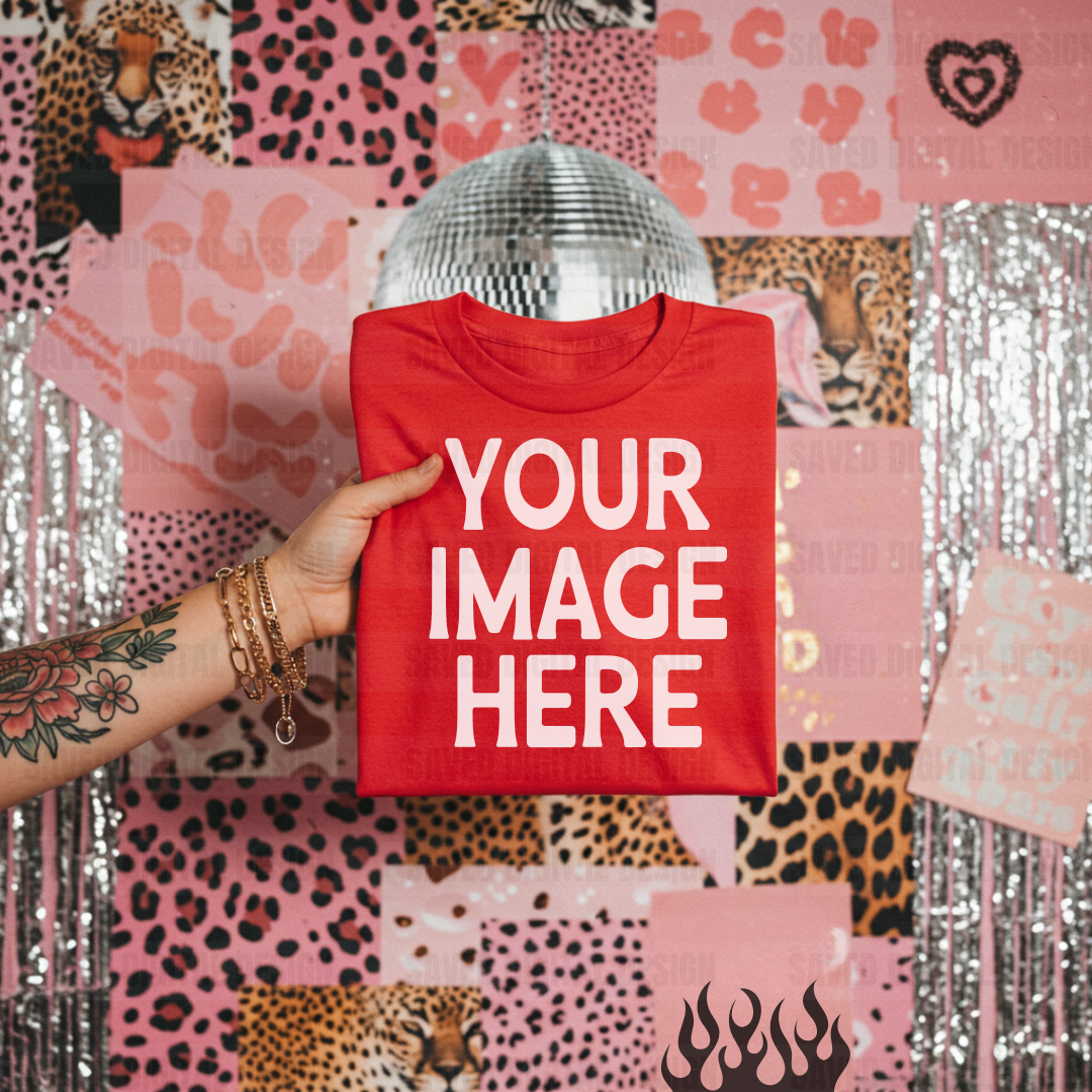 RED TSHIRT MOCK UNBRANDED