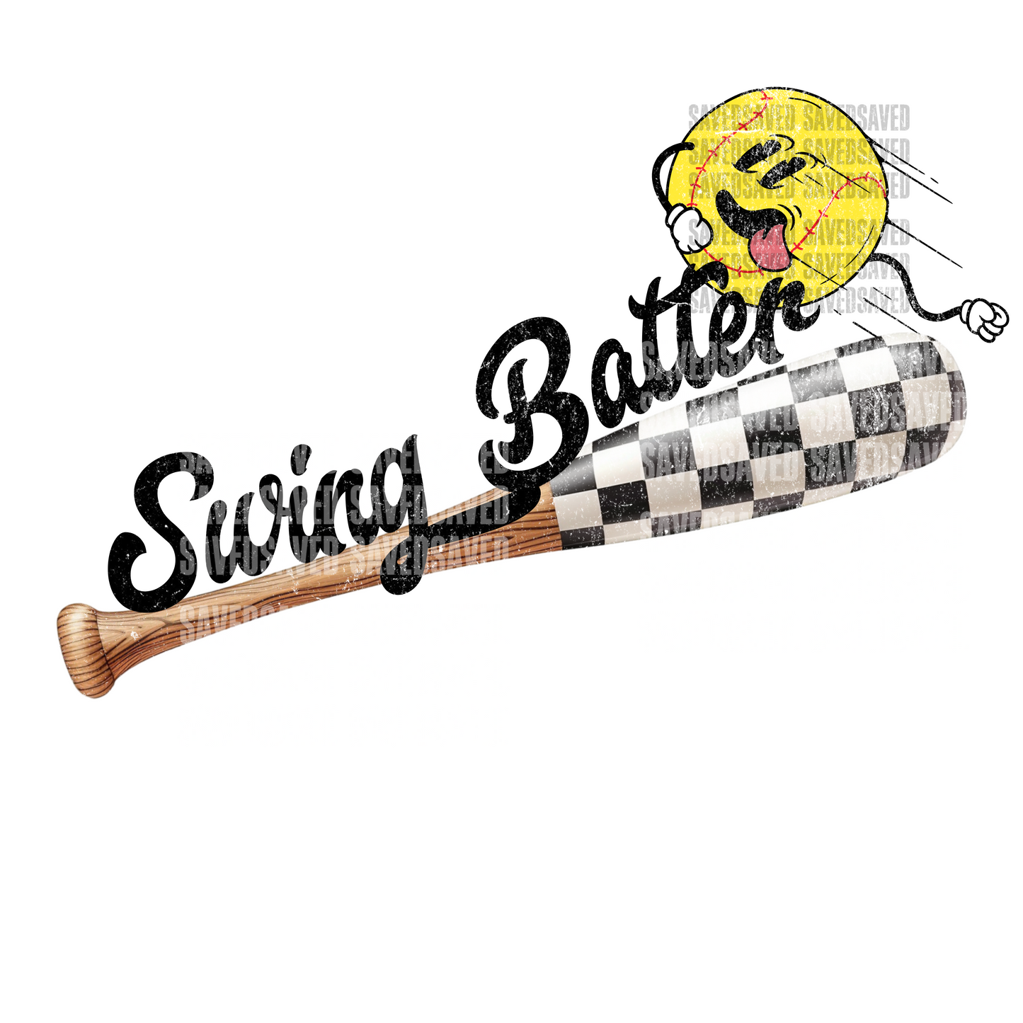 SWING BATTER SOFTBALL PNG