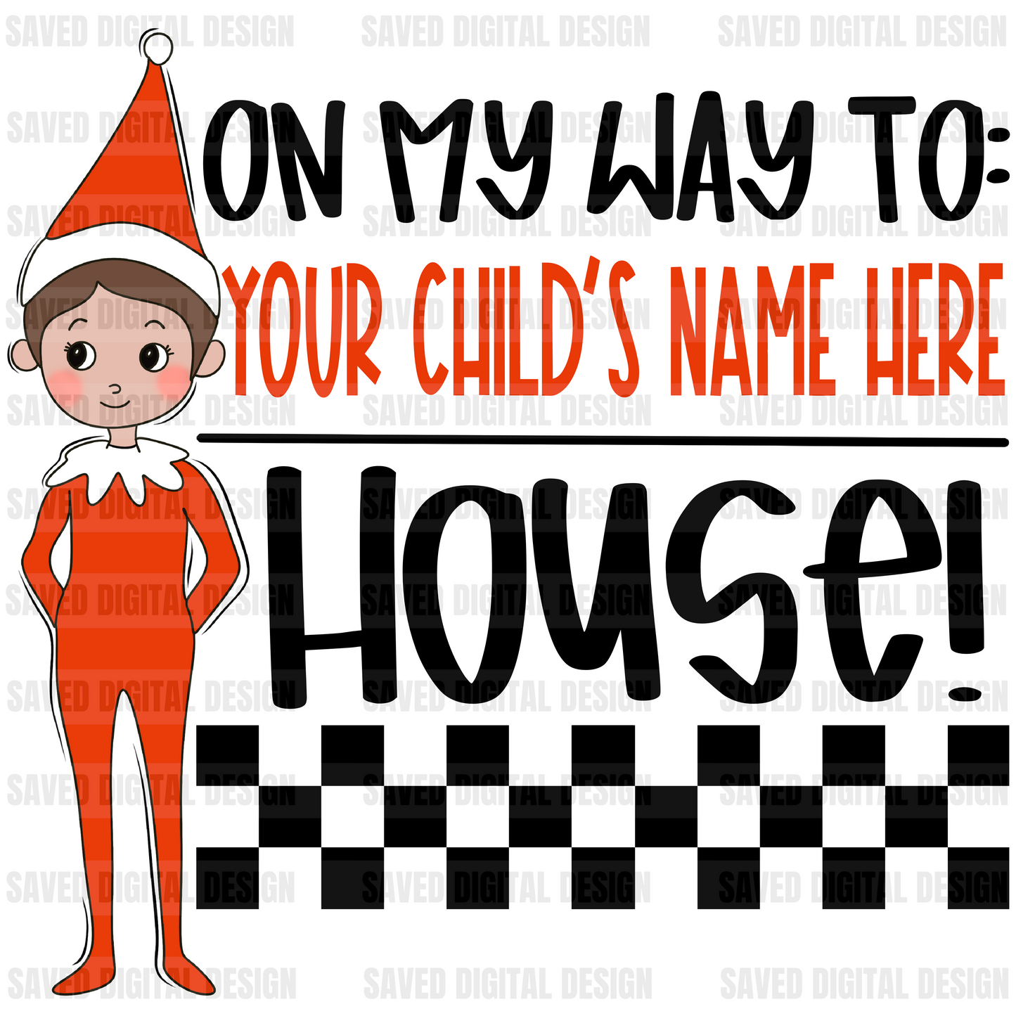 ON MY WAY TO ‘CUSTOM’ HOUSE ELF - EDITABLE