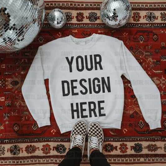 UNBRANDED WHITE SWEATSHIRT MOCK