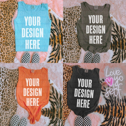 BUNDLE OF 4 COMFORT COLORS TANKS