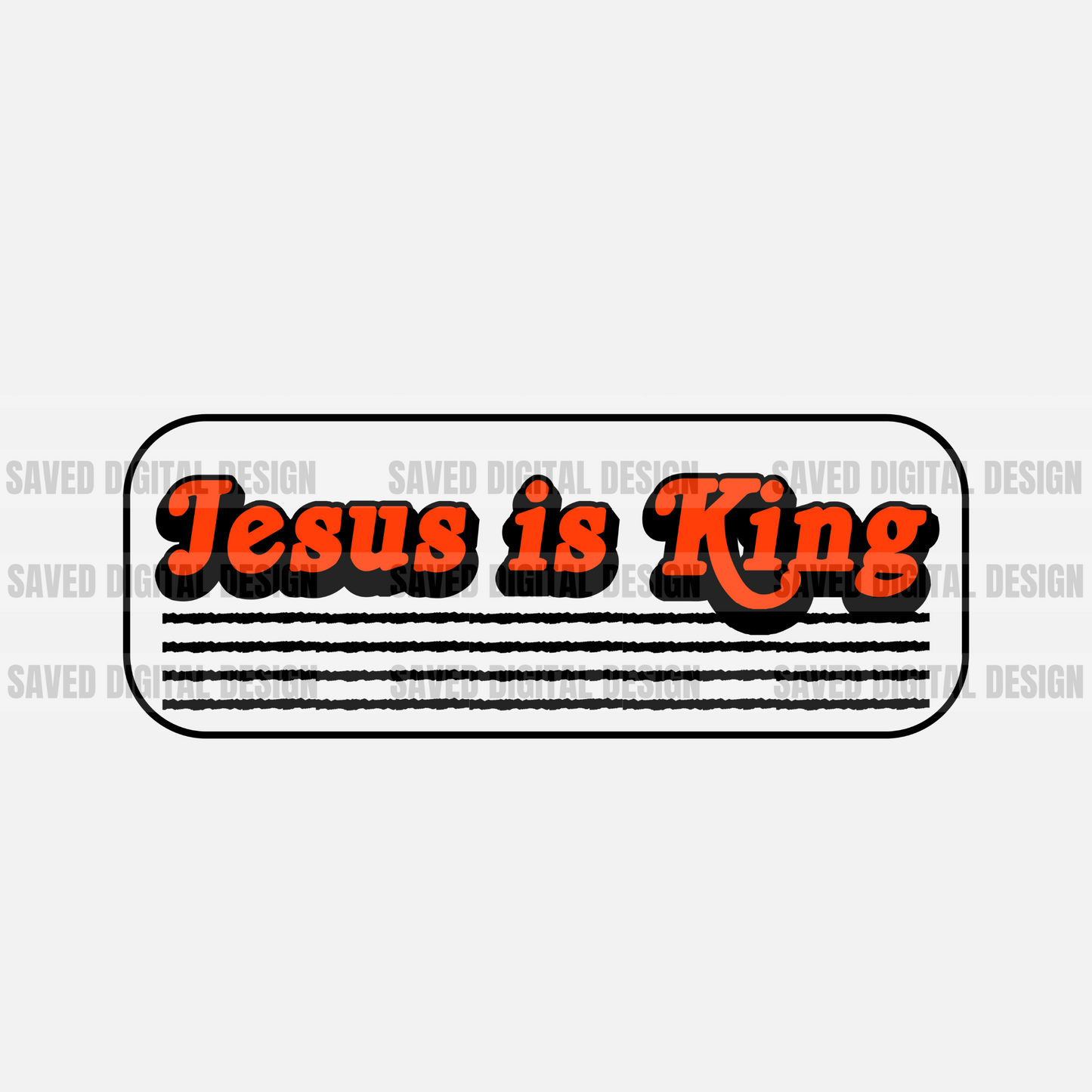 JESUS IS KING RED
