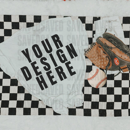 Baseball Mock Front + Back White
