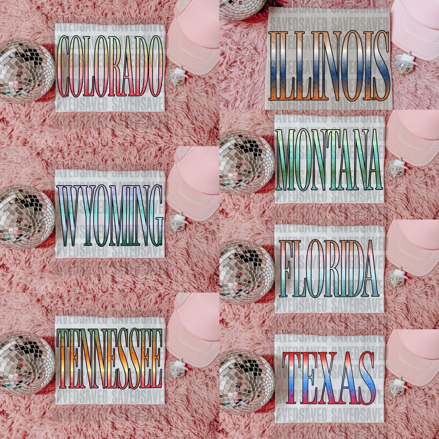 VINTAGE 90S STATES PNGS