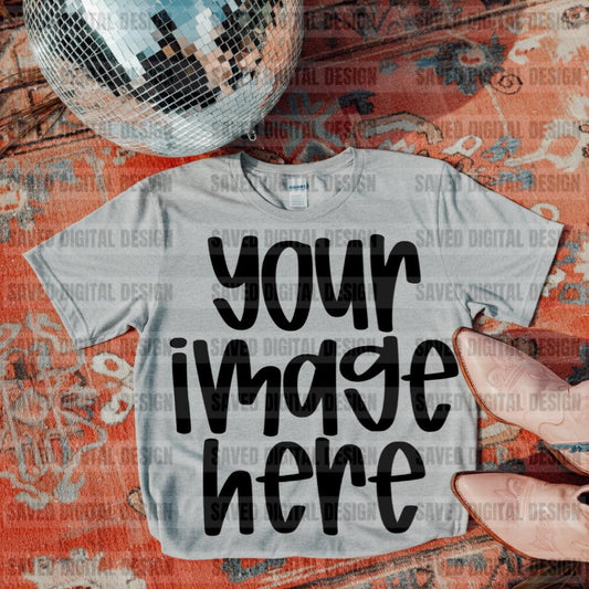 GREY GILDAN T-SHIRT MOCK