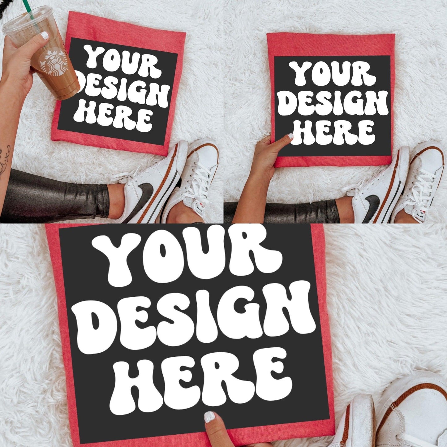 WATERMELON COMFORT COLOR LAYERED MOCK BUNDLE OF 3