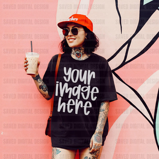 UNBRANDED BLACK T-SHIRT MOCK