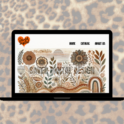 BOHO PATTERN ABSTRACT FACEBOOK/WEBSITE BANNER