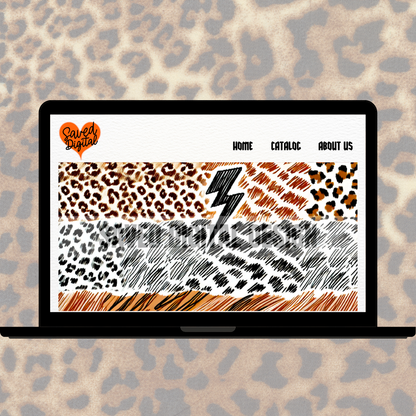 ANIMAL PATTERN ABSTRACT FACEBOOK/WEBSITE BANNER