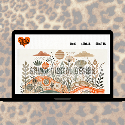 BOHO PATTERN ABSTRACT FACEBOOK/WEBSITE BANNER
