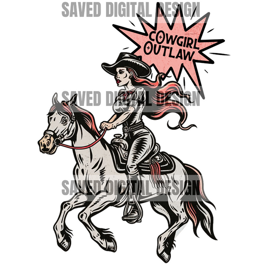 COWGIRL OUTLAW PIN UP COWGIRL PNG