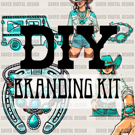 DIY BRANDING KIT - WESTERN COWGIRL