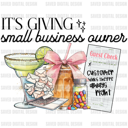 IT’S GIVING SMALL BUSINESS OWNER MARG