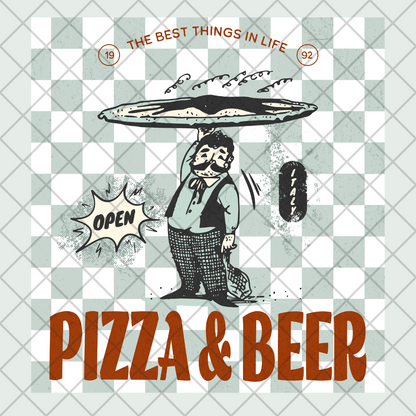 PIZZA AND BEER PNG