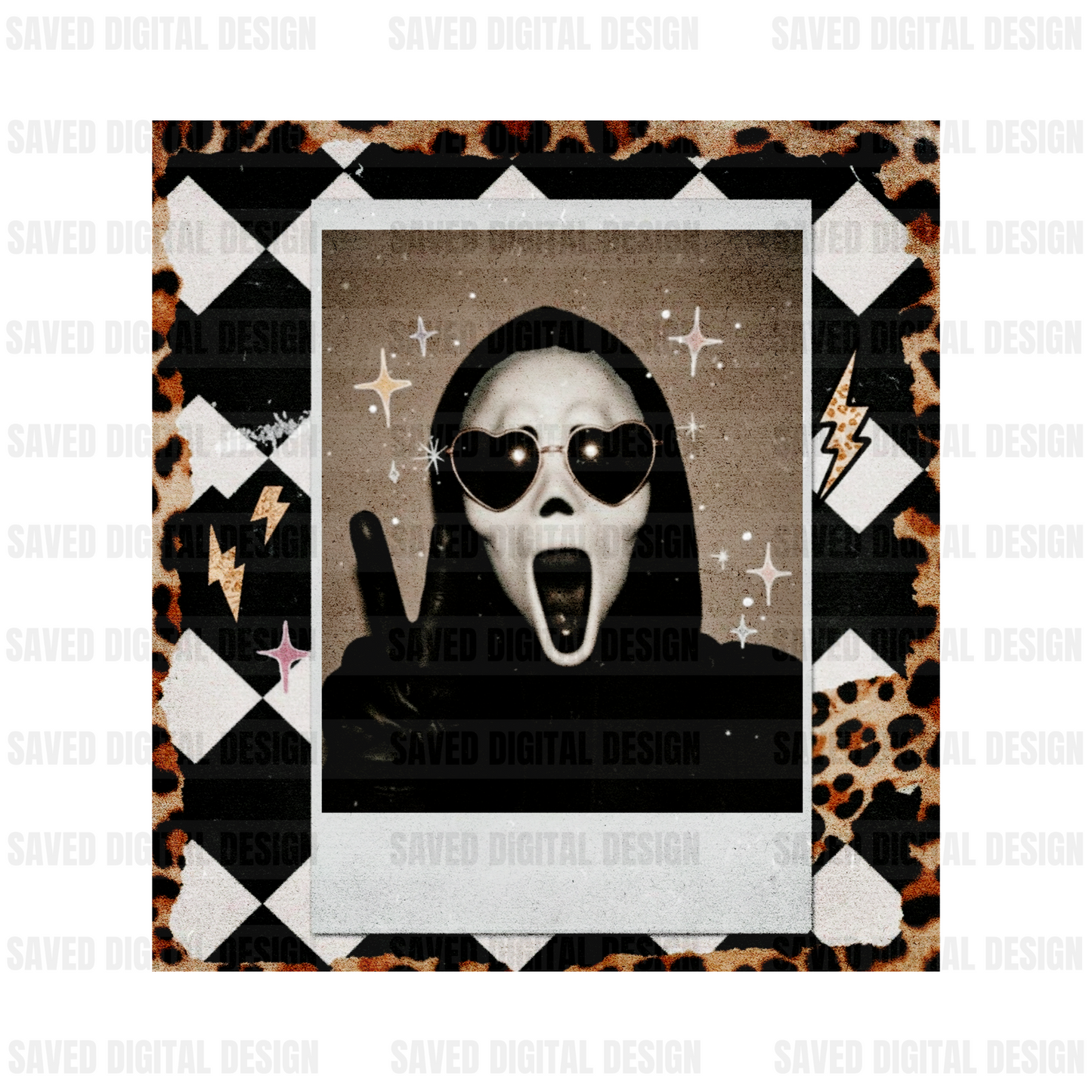 SCREAM POLAROID LEOPARD CHECKERED