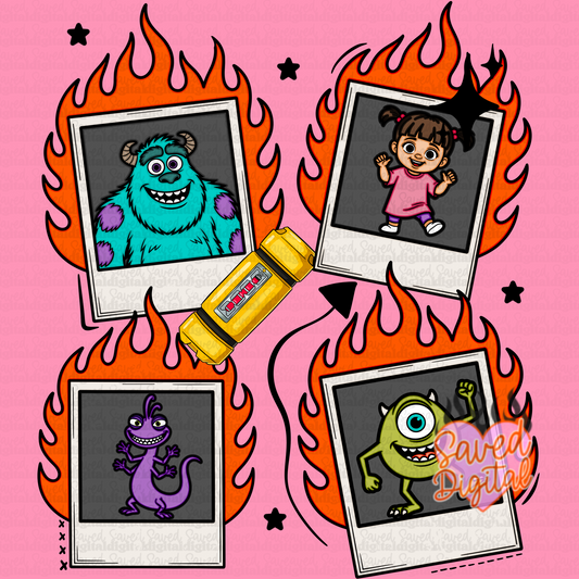 MON INC FLAME POLAROID