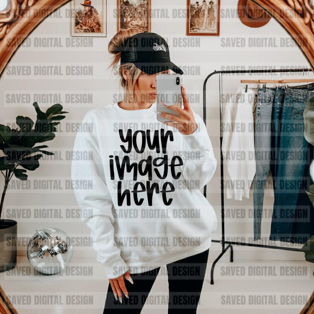 UNBRANDED WHITE SWEATSHIRT MOCK