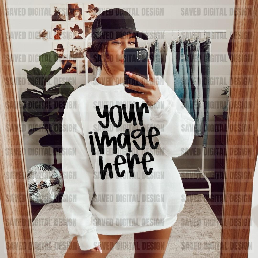 UNBRANDED WHITE SWEATSHIRT MOCK