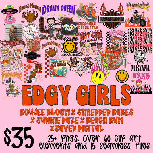EDGY GIRLS COLLAB: SAVED X BOUJEE BLOOM X SHREDDED BABES X SUNNIE DAZE X BEACH BUM
