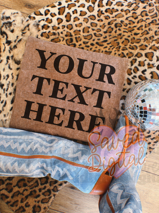 ESPRESSO COMFORT COLOR FLAT LAY DENIM BOOTS