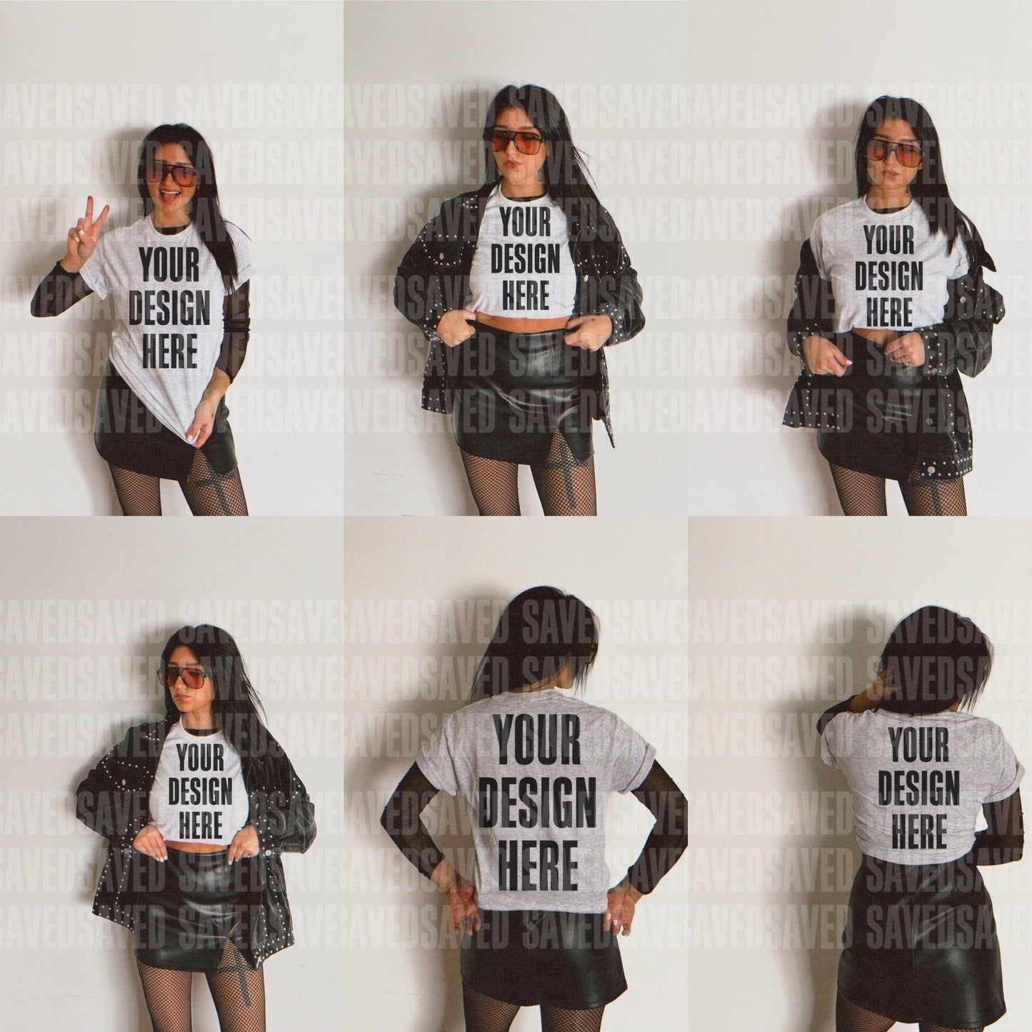 EDGY BABE MOCKS - ASH FRONT + BACK