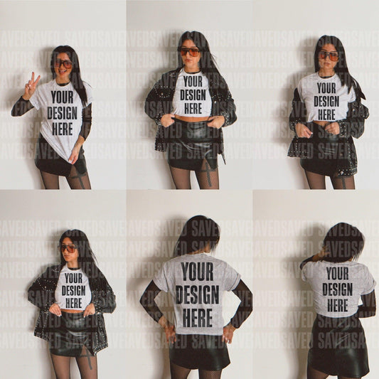 EDGY BABE MOCKS - ASH FRONT + BACK