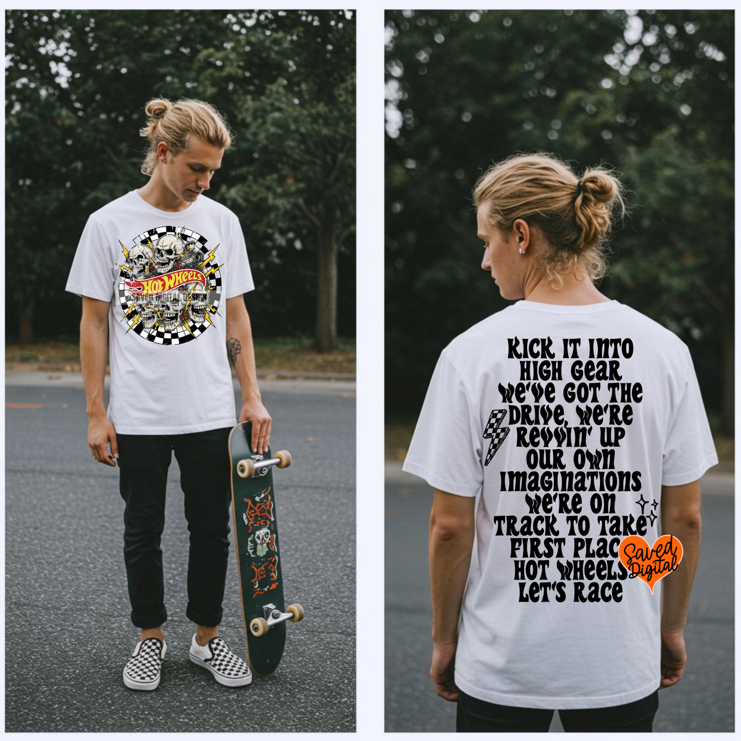 HOT WHEELS FRONT + BACK