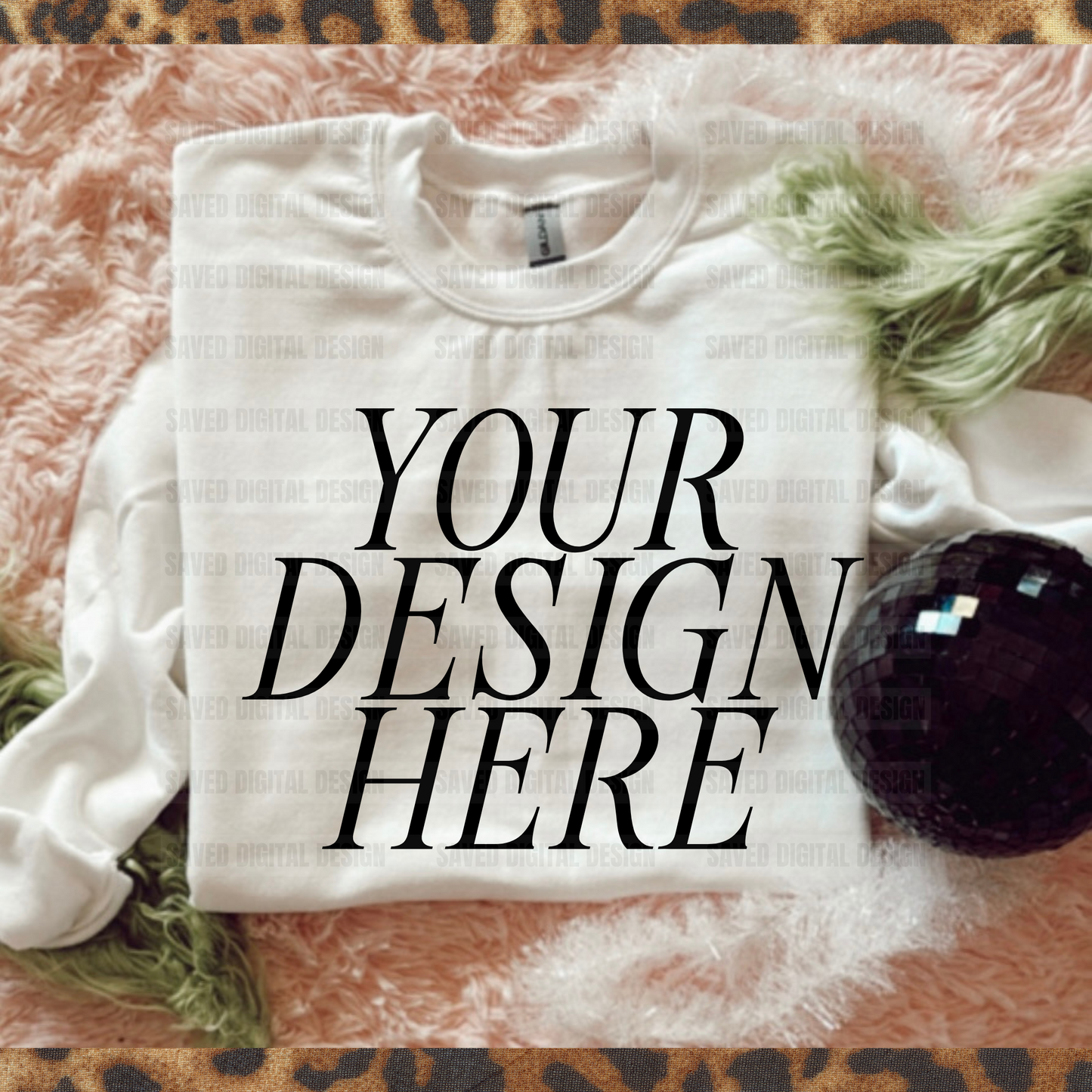 SWEATSHIRT WHITE MOCK