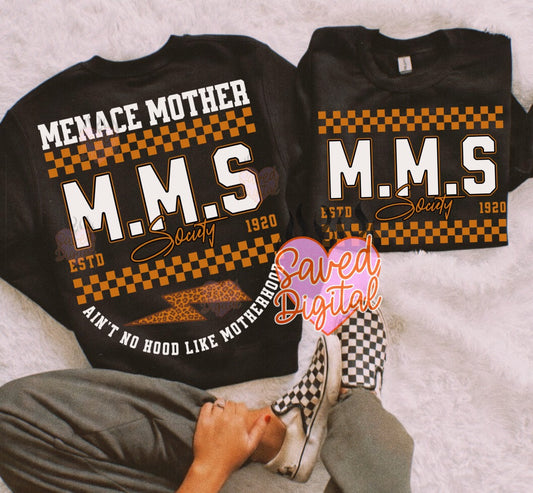 MENACE MOTHER SOCIETY FRONT + BACK
