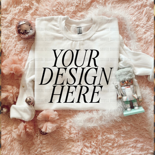 SWEATSHIRT WHITE MOCK