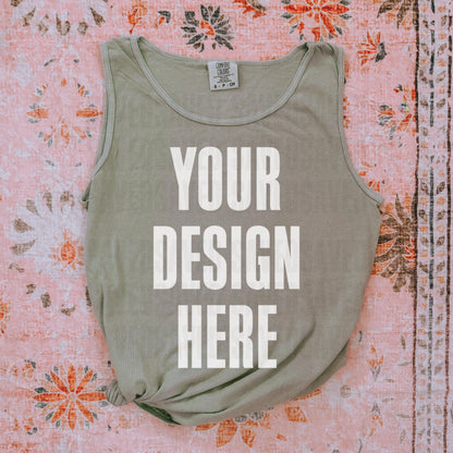 COMFORT COLORS TANK TOP MOCK BUNDLE OF 6