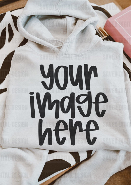 GILDAN ASH HOODIE MOCK