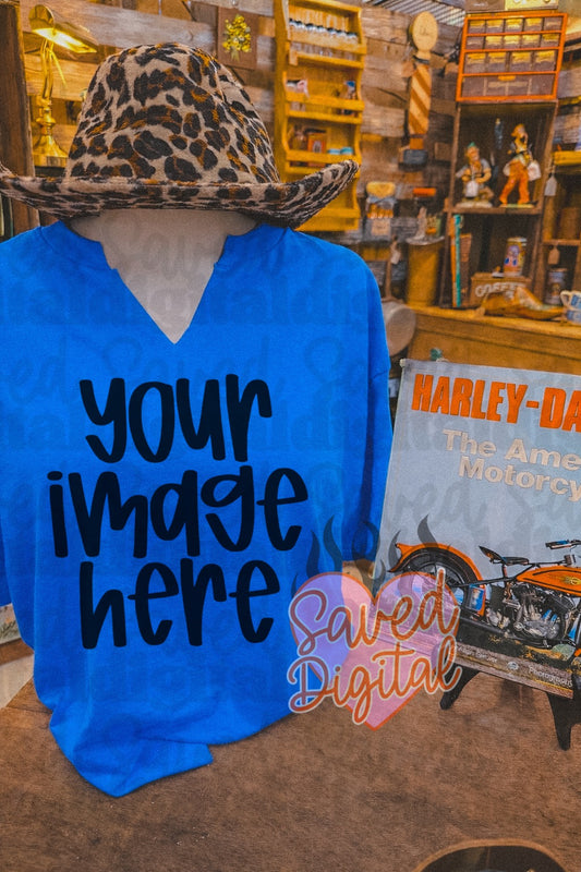 ROYAL GILDAN TEE STORE MOCK LEOPARD HAT HARLEY