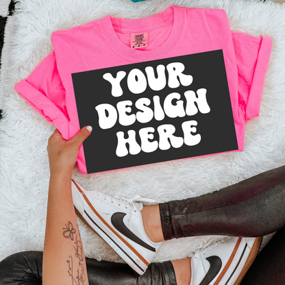 NEON PINK COMFORT COLOR LAYERED MOCK BUNDLE OF 3