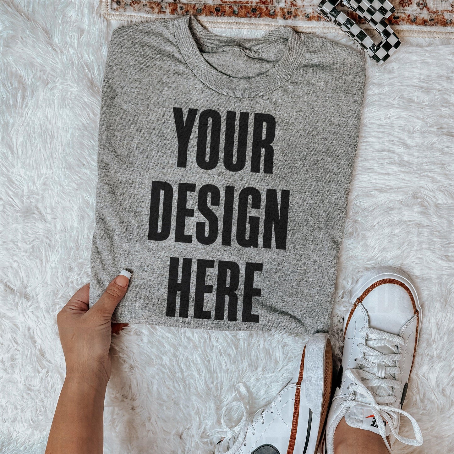 GREY/ASH TEE - THE MOST MOCK DROP