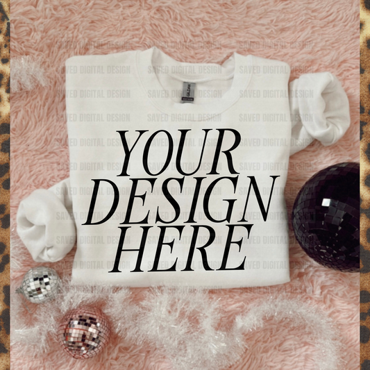 SWEATSHIRT WHITE MOCK