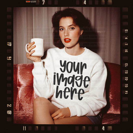 UNBRANDED WHITE SWEATSHIRT MOCK