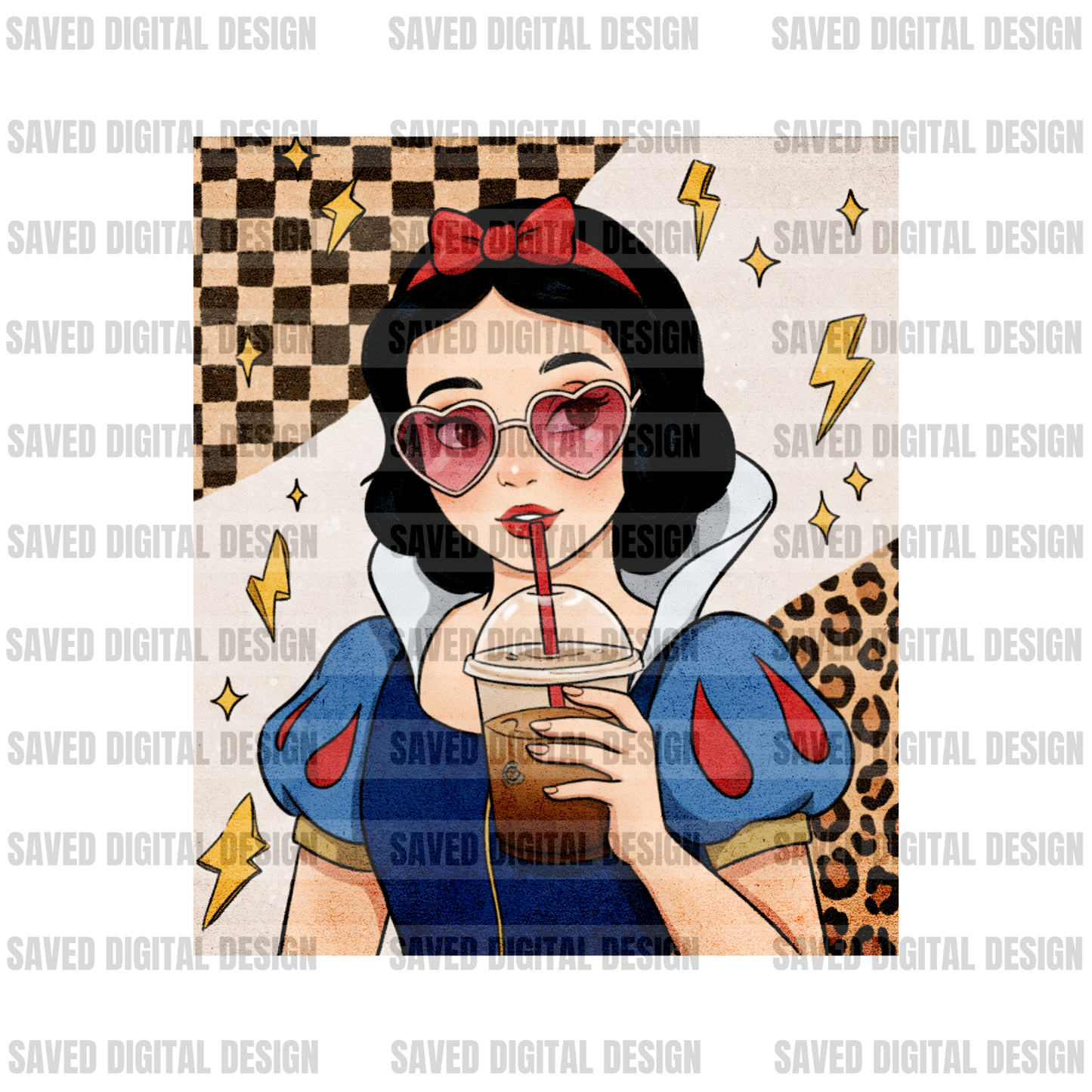 CHARACTER COFFEE CARDS - PRINCESSES - bundle