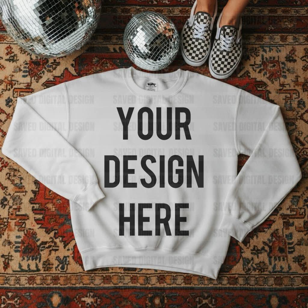 UNBRANDED WHITE SWEATSHIRT MOCK