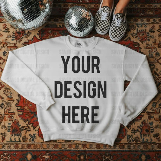 UNBRANDED WHITE SWEATSHIRT MOCK