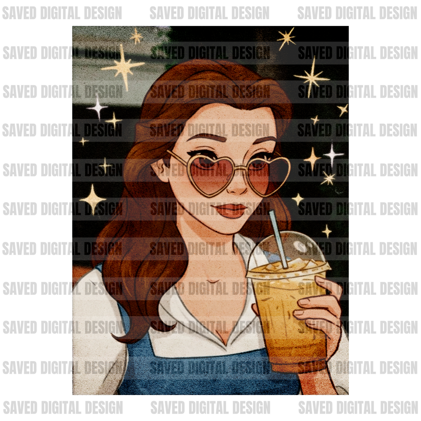 CHARACTER COFFEE CARDS - PRINCESSES - bundle