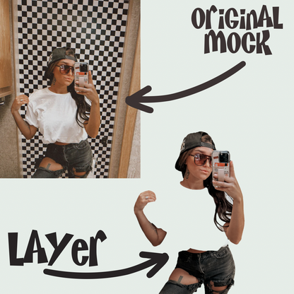 PINK AND WHITE LAYERED MOCK - TESTER **USE THIS ONE FIRST IF YOU WANT TO LEARN HOW TO USE THEM**