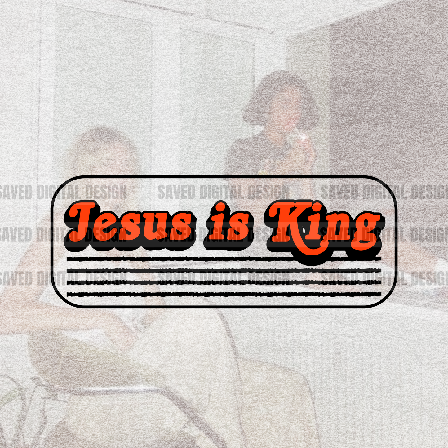 JESUS IS KING RED