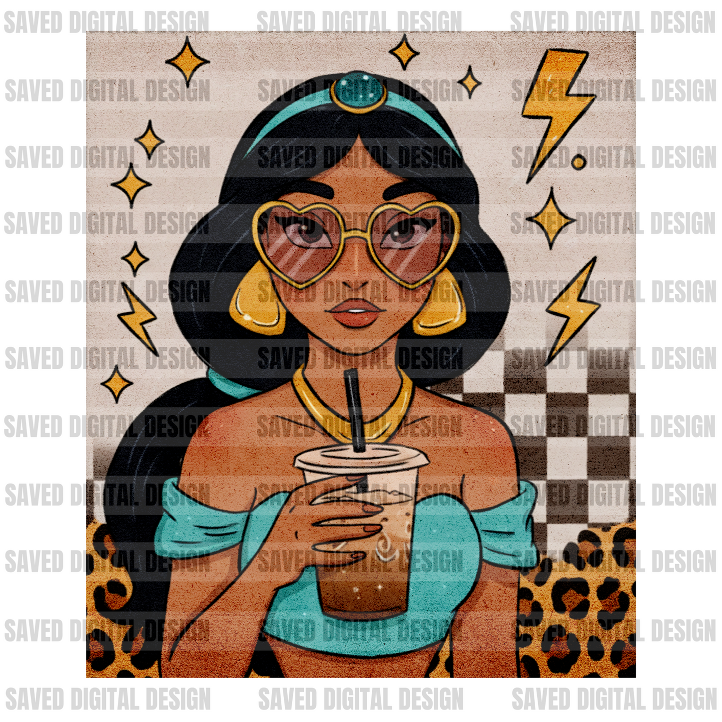 CHARACTER COFFEE CARDS - PRINCESSES - bundle
