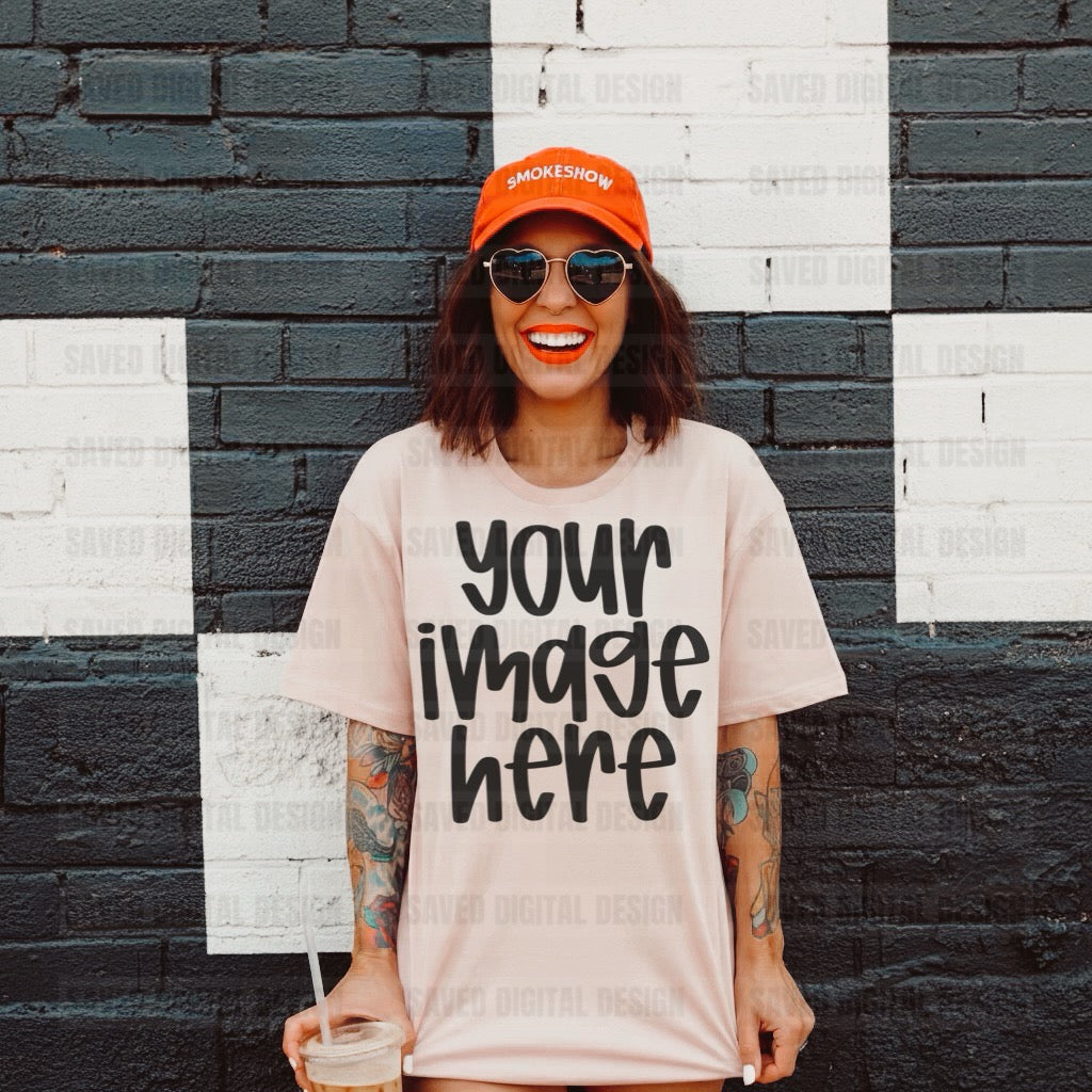 UNBRANDED LIGHT PINK T-SHIRT MOCK