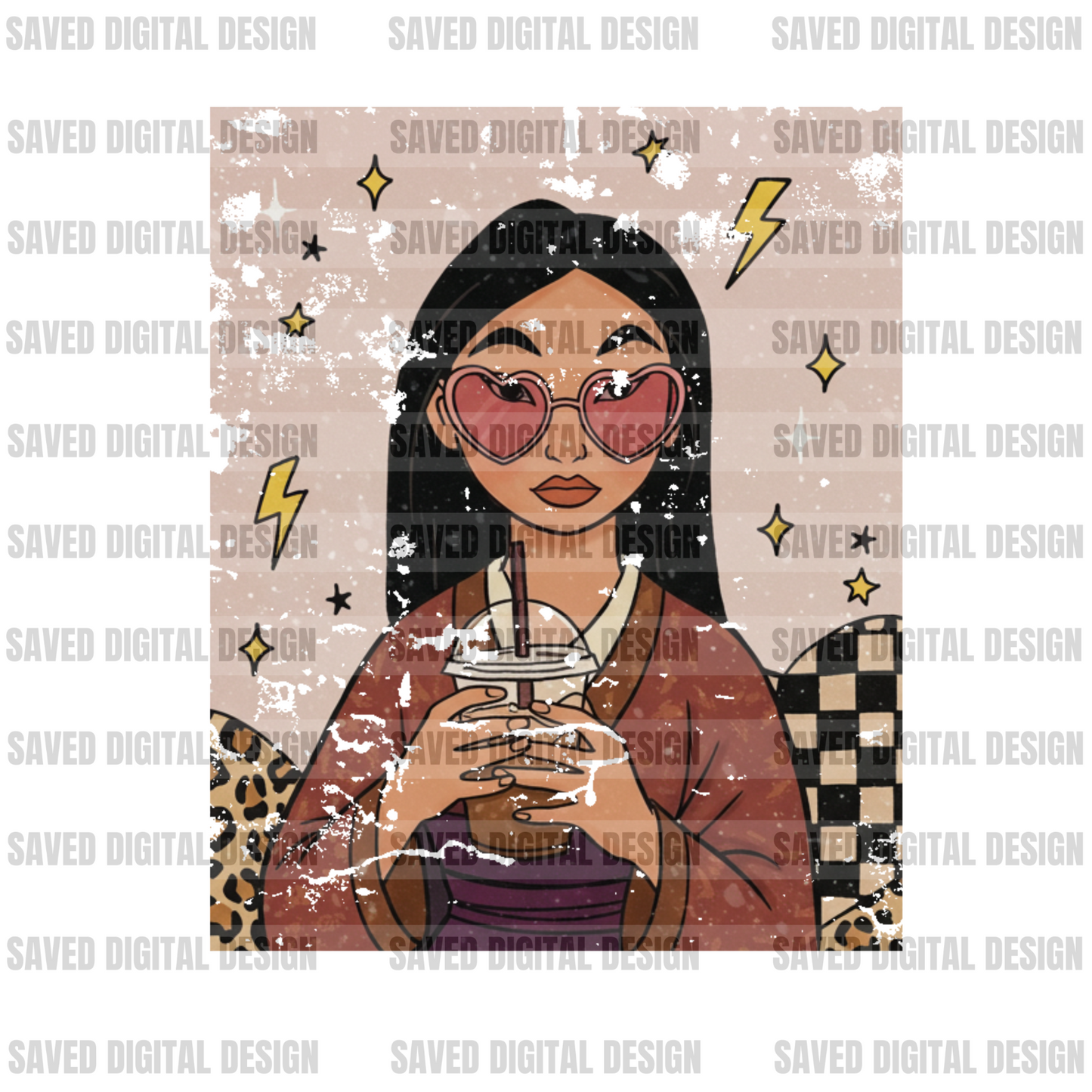 CHARACTER COFFEE CARDS - PRINCESSES - bundle