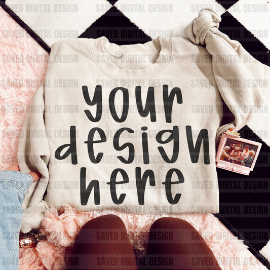 SAND MOCK SWEATSHIRT
