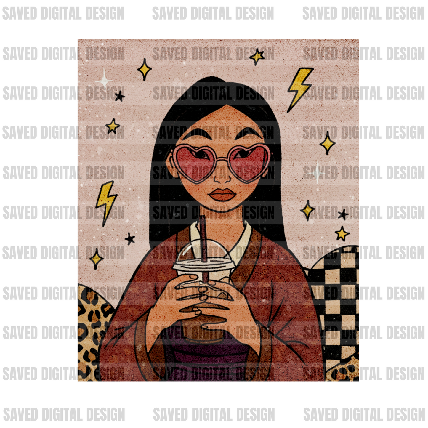 CHARACTER COFFEE CARDS - PRINCESSES - bundle