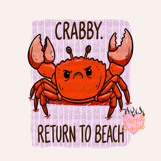 CRABBY, RETURN TO BEACH