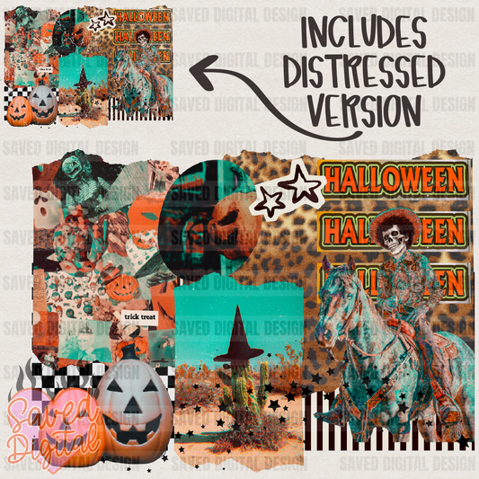 HALLOWEEN COWBOY COLLAGE